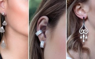Как выбрать серьги из серебра по форме лица?